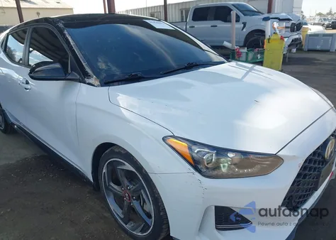 2019 Hyundai Veloster Turbo Ultimate z USA, uszkodzony, nr VIN KMHTH6AB3KU009498